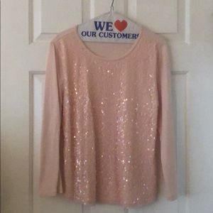 Jcrew factory sequined t shirt